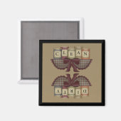 Magnet de lave-vaisselle de Country Jars (Recto/Verso)