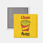 Magnet de lave-vaisselle Fries (Recto/Verso)