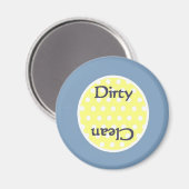 Magnet de lave-vaisselle Preppy Blue Clean (Recto/Verso)