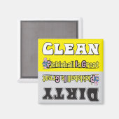 MAGNET DE LAVE-VAISSELLE PROPRE AU PICKLEBALL (Recto/Verso)