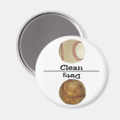 Magnet de lave-vaisselle propre de baseball (Recto/Verso)
