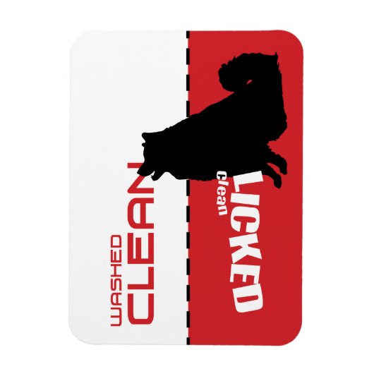 Magnet de lave-vaisselle Samoyed Husky Dog - Lait  (Vertical)