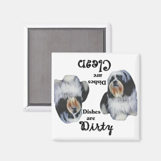 Magnet de lave-vaisselle Shih Tzu (Recto/Verso)