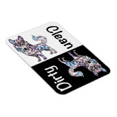 Magnet de lave-vaisselle Sibérien Husky (Côté Droit)