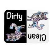 Magnet de lave-vaisselle Sibérien Husky (Horizontal)