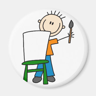 Magnet de l'école de peinture de garçon