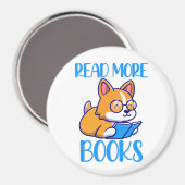 Magnet de lecture de chien de Corgi mignet (Recto/Verso)