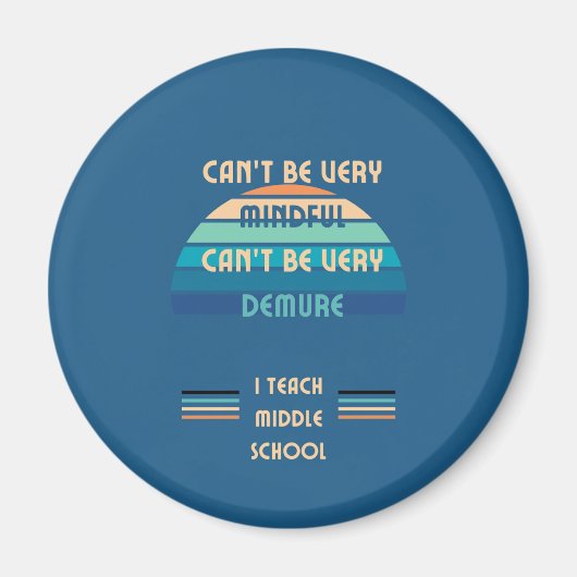 Magnet de l'enseignant du collège (Devant)