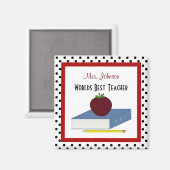 Magnet de l'enseignant personnalisé (Recto/Verso)