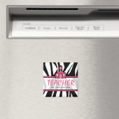 Magnet de l'enseignant - Zèbre noir (In Situ (Lave-vaisselle))