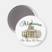 Magnet de l'État de l'Alabama (Recto/Verso)