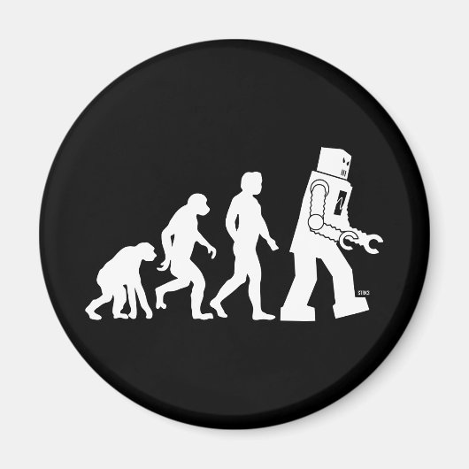 Magnet de l'évolution des robots (Devant)