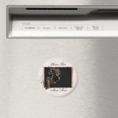 Magnet de licorne noire (In Situ (Lave-vaisselle))