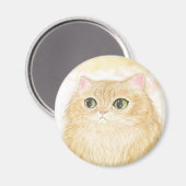 Magnet de l'illustration de chats perses (Recto/Verso)