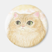 Magnet de l'illustration de chats perses (Devant)