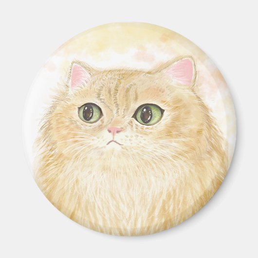 Magnet de l'illustration de chats perses (Devant)