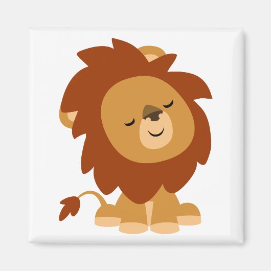 Magnet de Lion doux et paisible (Devant)