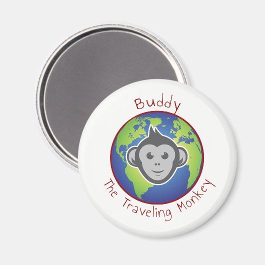 Magnet de logo Buddy, rond (Recto/Verso)