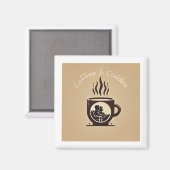 Magnet de logo "Café & Bouddles" (Recto/Verso)