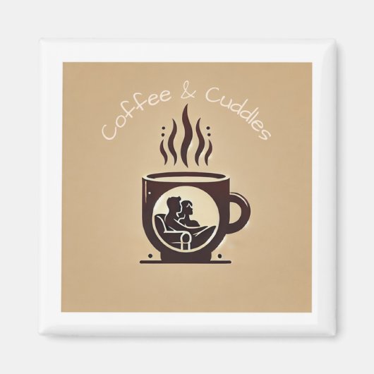Magnet de logo "Café & Bouddles" (Devant)
