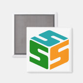 Magnet de logo en scubed (Recto/Verso)