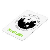 Magnet de logo Wildwoods avec numéro de téléphone (Côté Gauche)