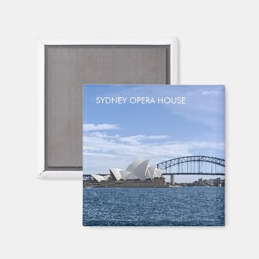 Magnet de l'opéra de Sydney (Recto/Verso)