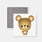 Magnet de l'ours en caricature (Recto/Verso)