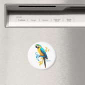 Magnet de macaw bleu et or (In Situ (Lave-vaisselle))