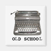 Magnet de machine à écrire manuel "Old School" (Devant)