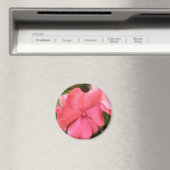 Magnet de macro à fleurs rose Impatiens (In Situ (Lave-vaisselle))