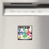 Magnet de Mah Jongg à pois (In Situ (Lave-vaisselle))