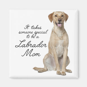 Magnet de maman du laboratoire jaune