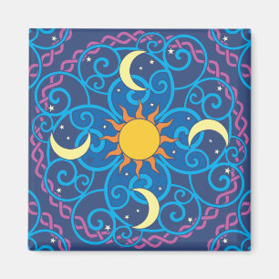 Magnet de mandala céleste