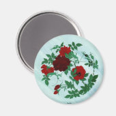 Magnet de Mantis et Roses rouges (Recto/Verso)