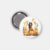 Magnet de Mariage d'automne rustique (Recto/Verso)