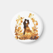 Magnet de Mariage d'automne rustique (Devant)