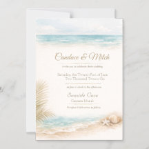 Magnet de mariage de destination thème plage