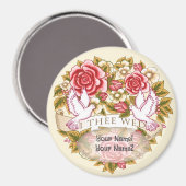 Magnet de mariage "Je t'épouse" (Recto/Verso)