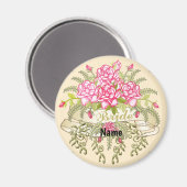 Magnet de mariage Rose Mariée (Recto/Verso)