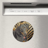 Magnet de marionnettes à livre de Doberman (In Situ (Lave-vaisselle))