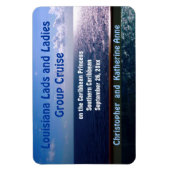 Magnet de marqueur de porte personnalisée bleu océ (Vertical)