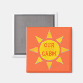 Magnet de marqueur de porte Sunny Stateroom (Recto/Verso)