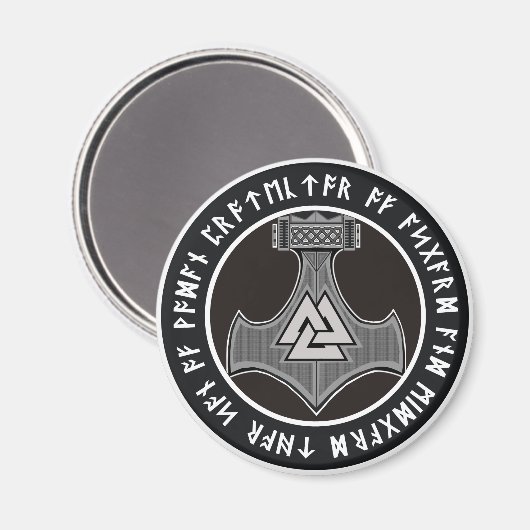 Magnet de marteau de Thor (Recto/Verso)