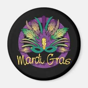 Magnet de masque Mardi Gras