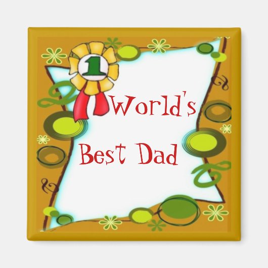 Magnet de meilleur papa (Devant)