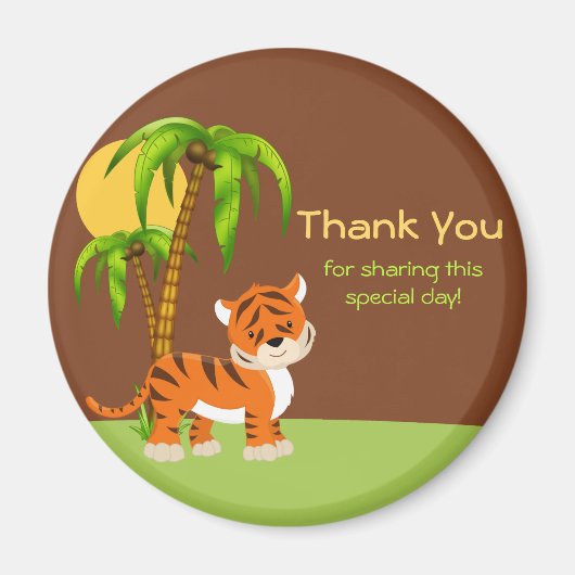 Magnet de Merci de tigre mou pour bébé (Devant)