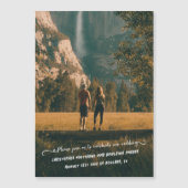 Magnet de mise en garde "Save The Date" avec note (Devant)