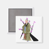 Magnet de moine bouddhiste (Recto/Verso)