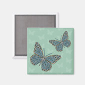 Magnet de monarque marocain (Recto/Verso)